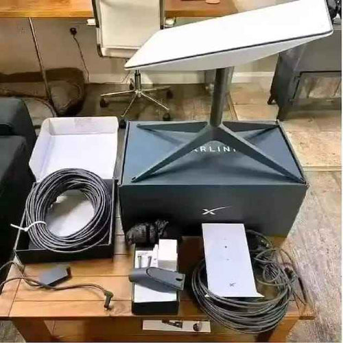 Starlink Standard 4 Internet Satellite Kit, Authorized Stock of Compact High-Speed Broadband Kit for Travel, Remote Work & Outdoor Use