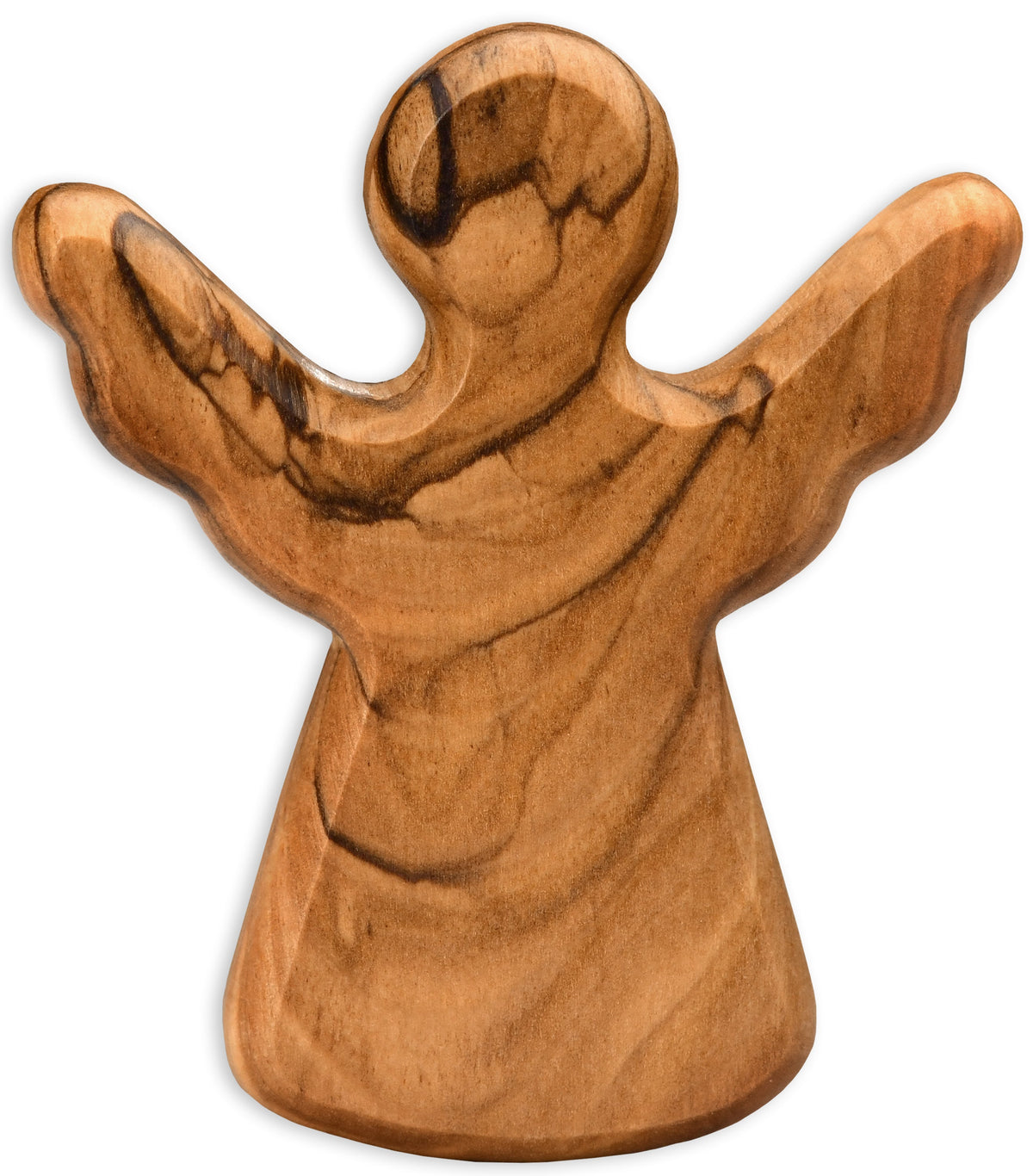 Second choice: Guardian angel as a tactile object made of olive wood – with minor flaws